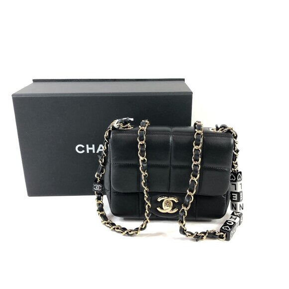 CHANEL Handbags - 【134MK】Chanel Mini Lambskin Resin Square Monacoco Flap Sku# 85463 (Gently Used)